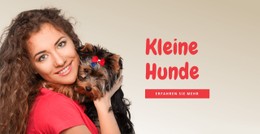 Website-Design Für Kleine Hunde Für Familien