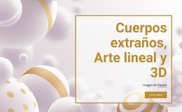Cuerpos Extraños Y Arte Lineal - Plantilla HTML Gratuita
