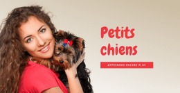 Conception De Site Web Premium Pour Petits Chiens Pour Les Familles