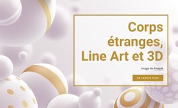 Corps Étranges Et Dessin Au Trait - Modèle HTML Gratuit