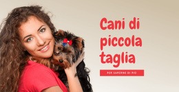 Cani Di Piccola Taglia Per Famiglie - Modello Bootstrap Di Una Pagina