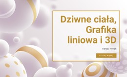 Dziwne Ciała I Grafika Liniowa Szablon Układu CSS