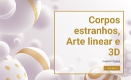 Corpos Estranhos E Arte De Linha - Design Moderno Do Site