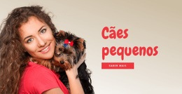 Maquete De Site Mais Criativa Para Cães Pequenos Para Famílias