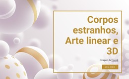 Corpos Estranhos E Arte De Linha - Modelo HTML Gratuito