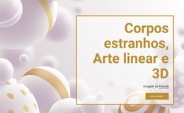 Corpos Estranhos E Arte De Linha - Modelo HTML5, Responsivo, Gratuito