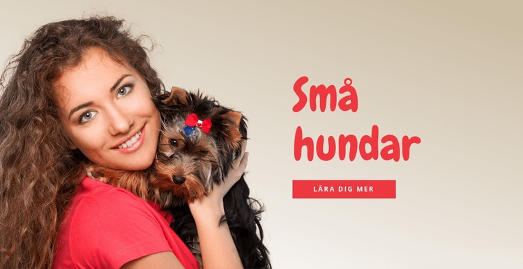 Små hundar för familjer HTML-mall