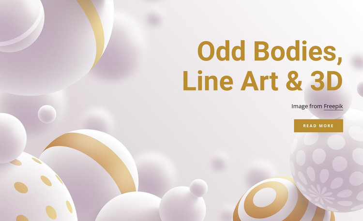 Odd bodies and line art Web Design