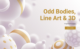 Odd Bodies And Line Art Landing Pages