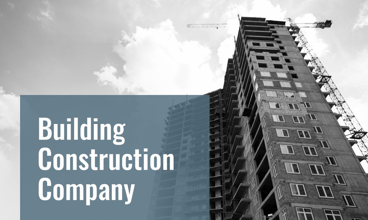 Complex building projects Website Builder Templates