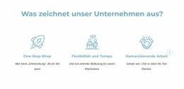 Was Unser Unternehmen Auszeichnet - Vorlage Für Eine Seite