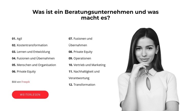 Deine Verwandlung Landing Page