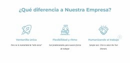 Plantilla Web Adaptable Para Lo Que Diferencia A Nuestra Empresa