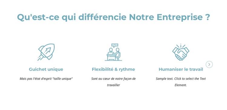 Ce qui différencie notre entreprise Thème WordPress