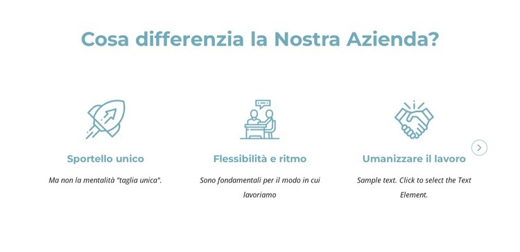 Ciò che differenzia la nostra azienda Modello HTML5