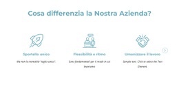 Fantastico Modello Di Una Pagina Per Ciò Che Differenzia La Nostra Azienda