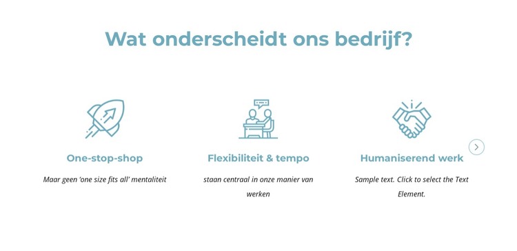 Wat onderscheidt ons bedrijf HTML-sjabloon