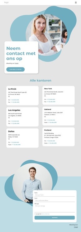 HTML5-Thema Voor We Zijn Actief Op Zoek Naar Nieuwe Kansen