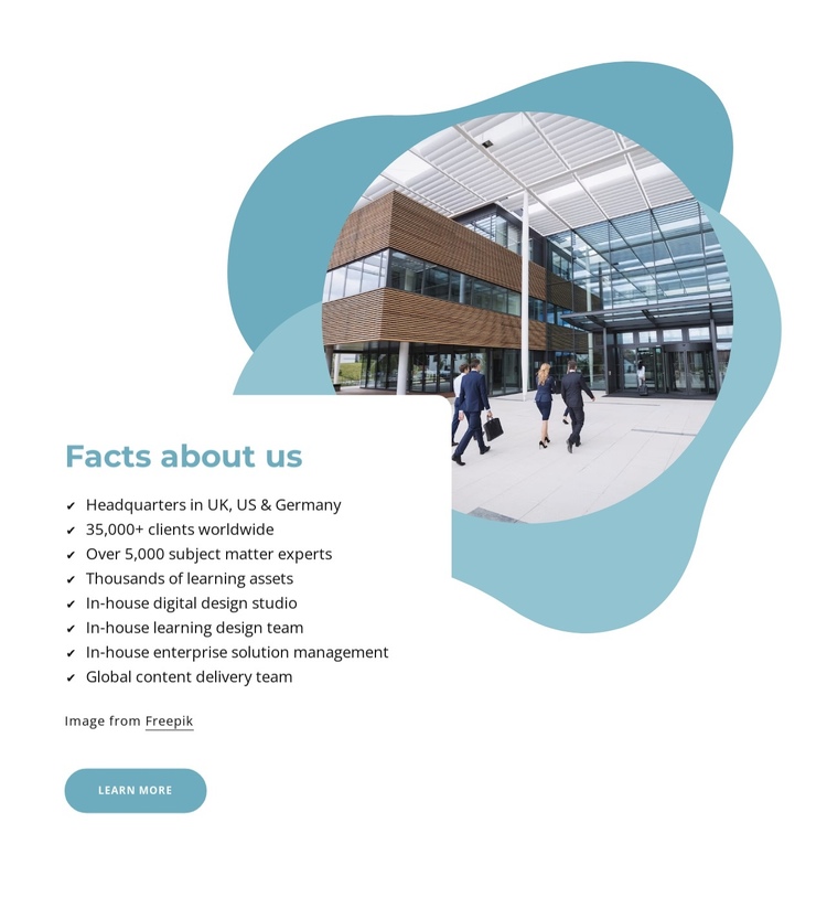 Facts about us One Page Template