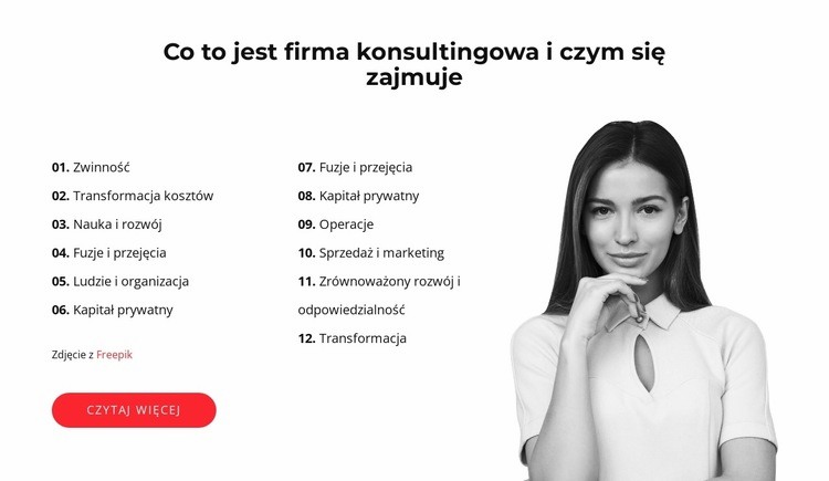 Twoja przemiana Szablony do tworzenia witryn internetowych