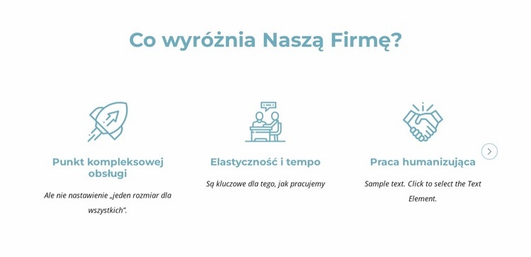 Co wyróżnia naszą firmę Szablon HTML5