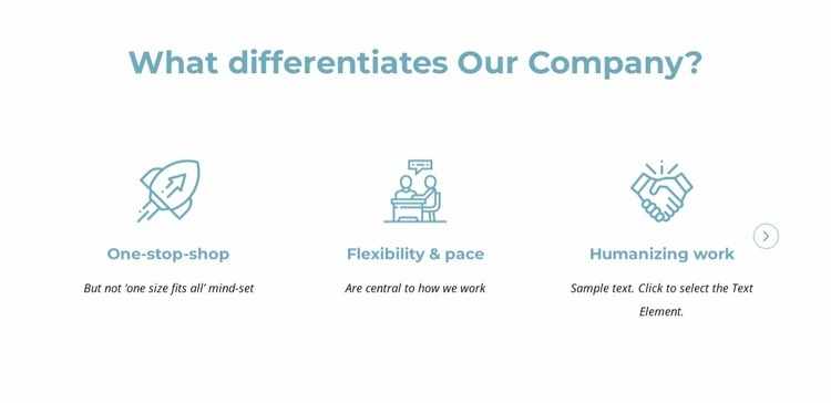 What differentiates our company Squarespace Template Alternative