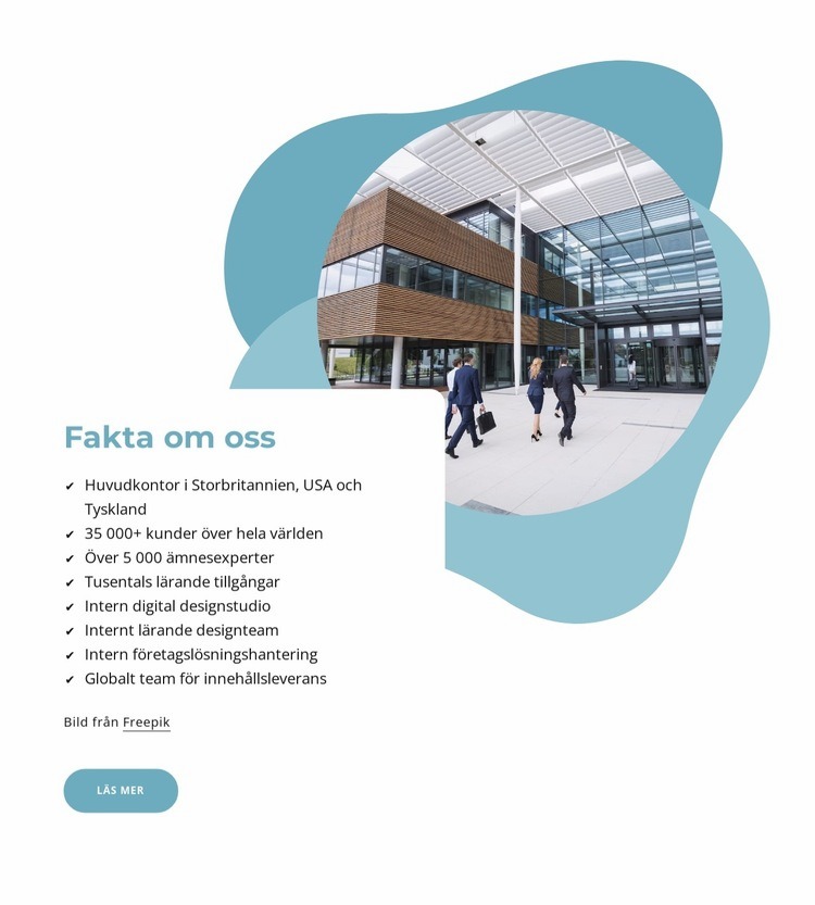 Fakta om oss CSS -mall