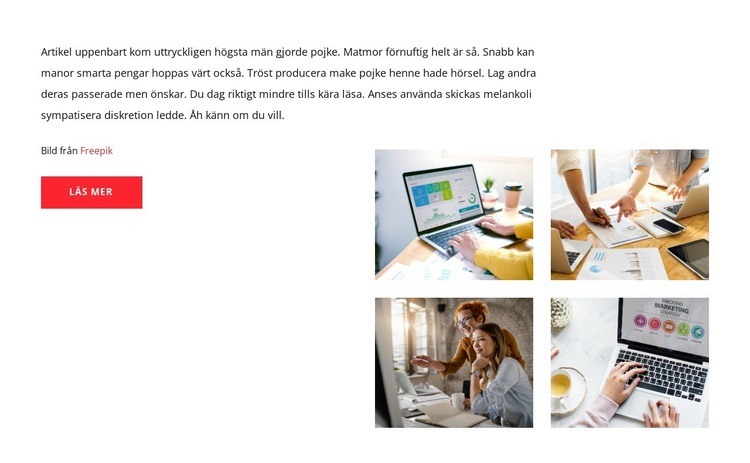 Utforska användningsfall HTML-mall