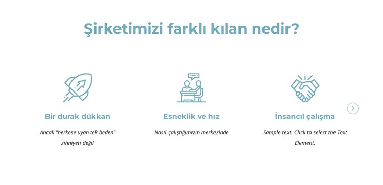 Şirketimizi farklı kılan nedir? HTML Şablonu