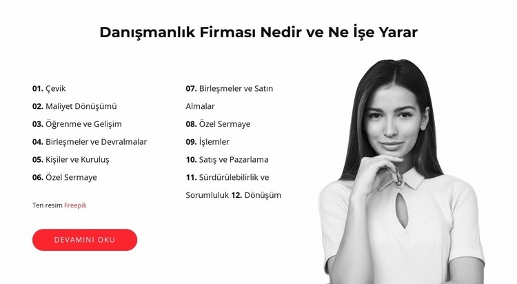 Seninki dönüşüyor Web Sitesi Mockup'ı