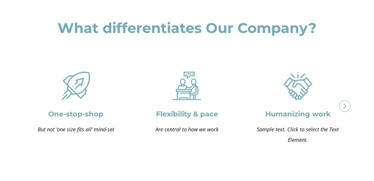 What differentiates our company Web Page Design