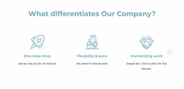 What Differentiates Our Company Free Customizable Icons