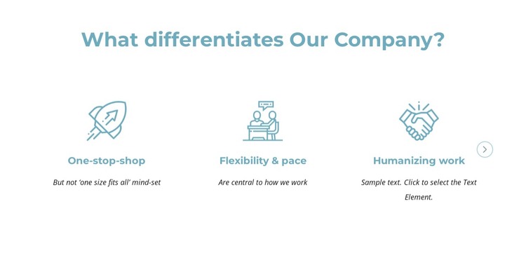 What differentiates our company WordPress Theme
