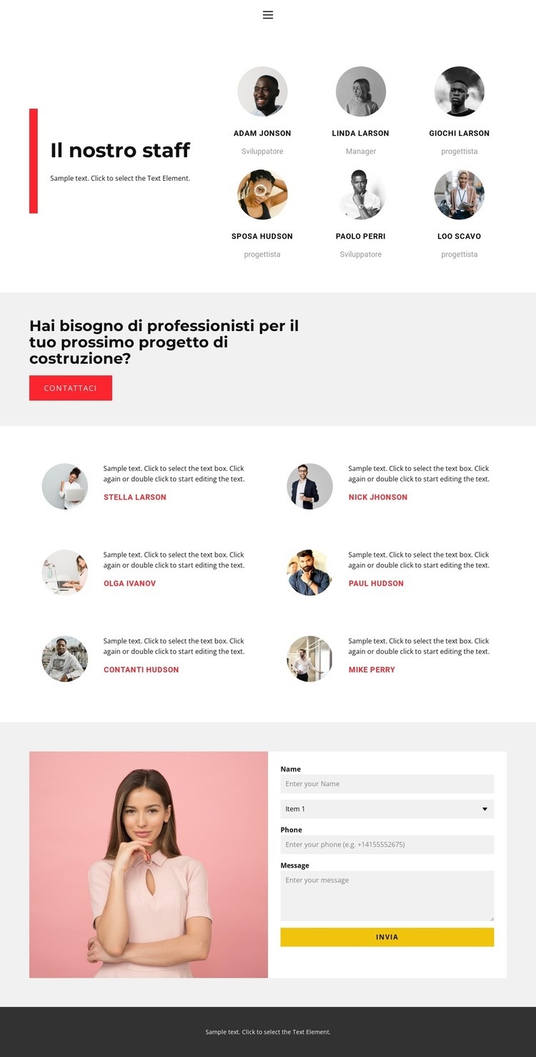 Sperimentalo tu stesso Mockup del sito web