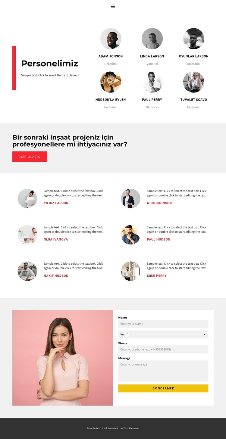 Kendiniz deneyimleyin Web Sitesi Şablonu