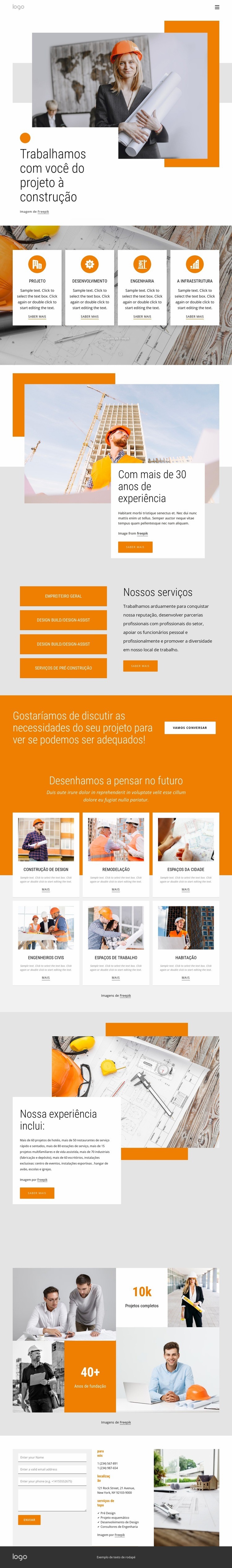 Do projeto à construção Design do site