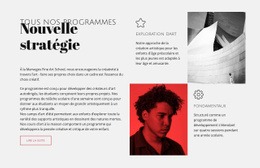 À Propos De Nos Programmes - Maquette De Conception Web