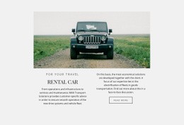 Car Rental Services Landing Page