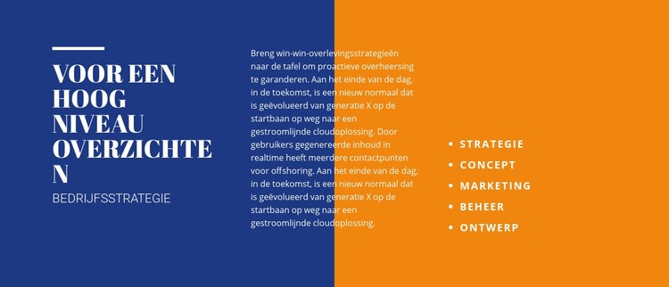 Kop en tekst op achtergrond CSS-sjabloon