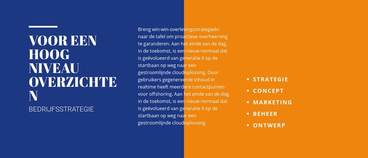 Kop en tekst op achtergrond Website ontwerp