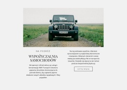 Usługi Wynajmu Samochodów Projekt Strony Internetowej