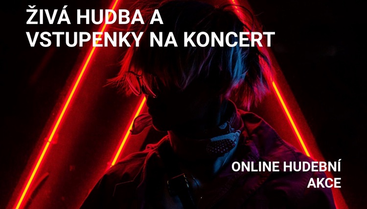 Mám lístky na hudbu a koncerty Šablona webové stránky