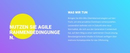 Form, Text Auf Farbverlauf - Einfaches Website-Design