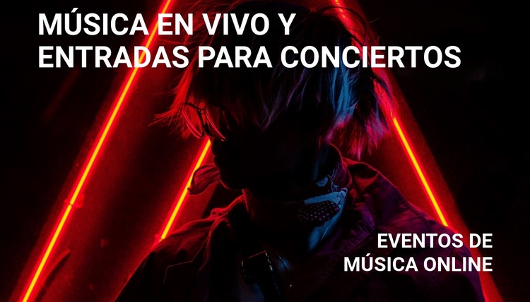 Música en vivo y entradas para conciertos Creador de sitios web HTML