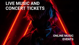 LIve Music And Concert Tickets - Best Joomla Template