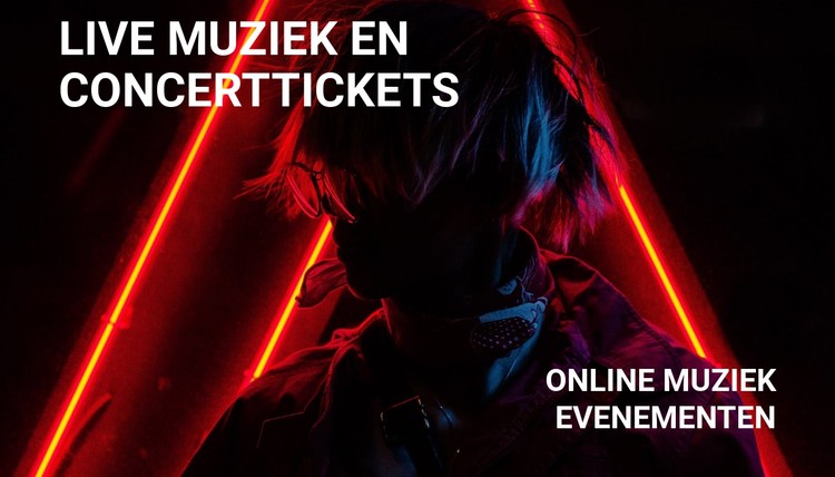 Ik heb muziek- en concertkaartjes CSS-sjabloon