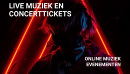 Website-Mockuptool Voor Ik Heb Muziek- En Concertkaartjes