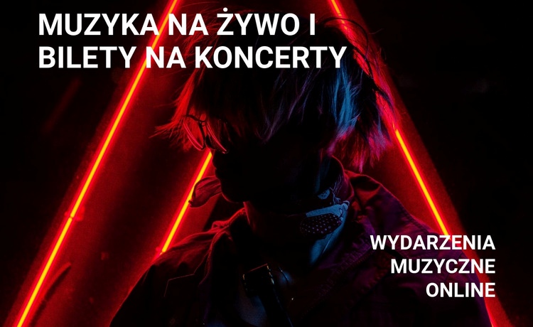 żywa muzyka i bilety na koncerty Szablony do tworzenia witryn internetowych