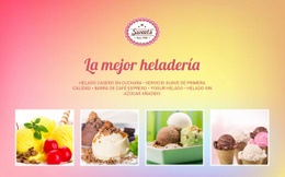La Mejor Heladería - Diseñador De Páginas De Destino