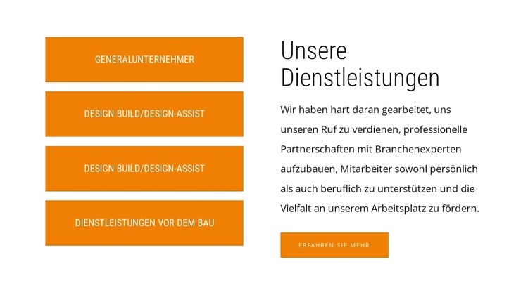 Text-, Schaltflächen- und Rasterwiederholung CSS-Vorlage